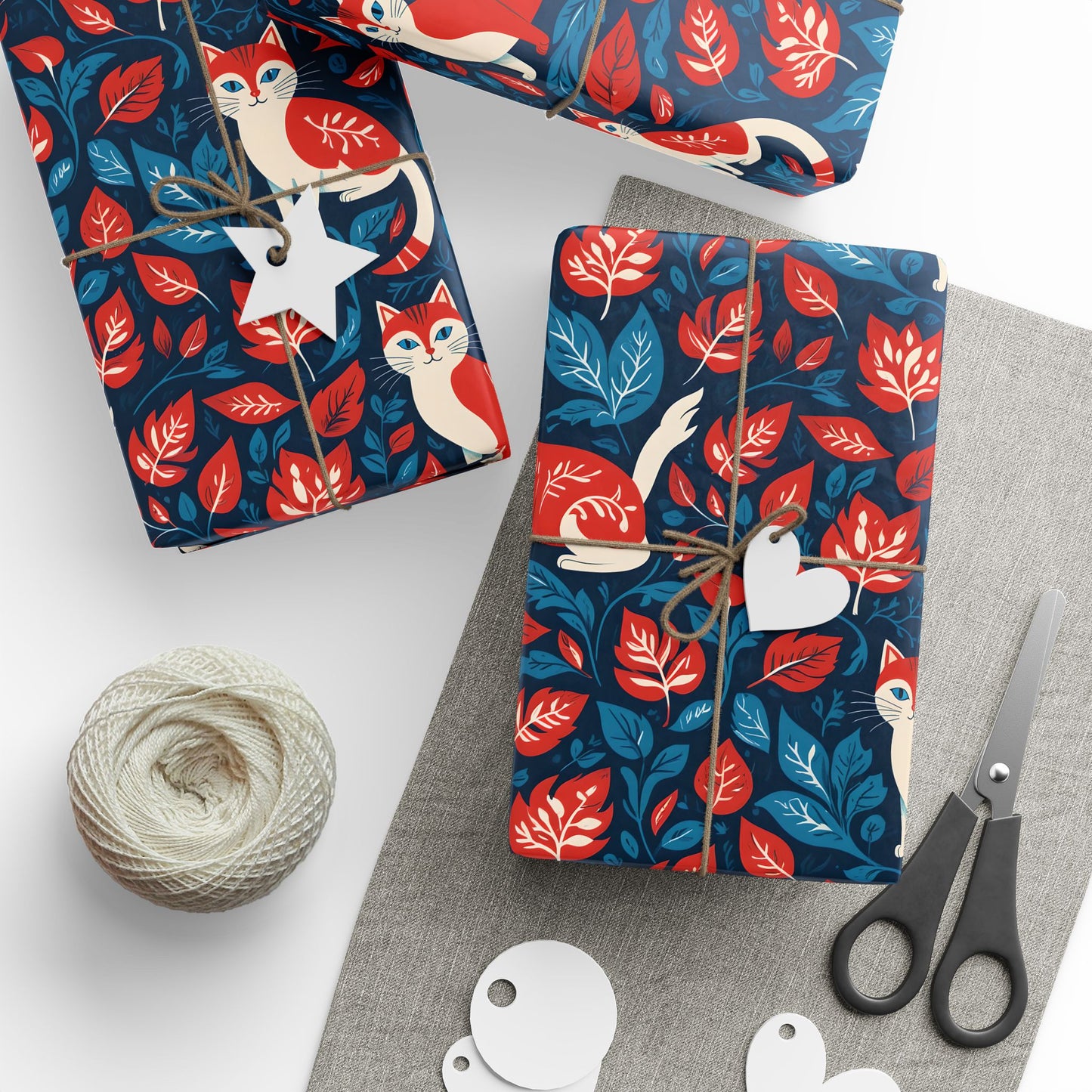 Retro - Inspired Botanical Design with Cats