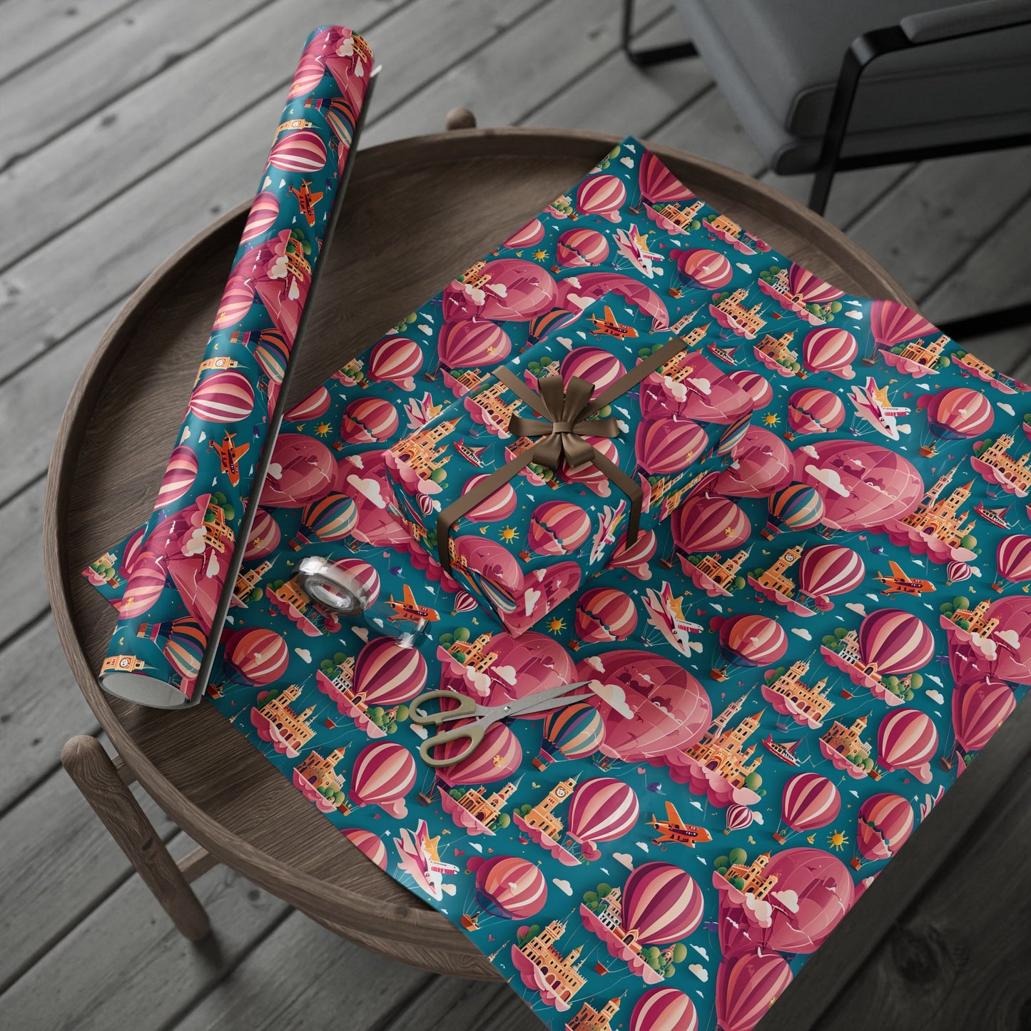 Travel Cityscape Gift Wrapping Paper
