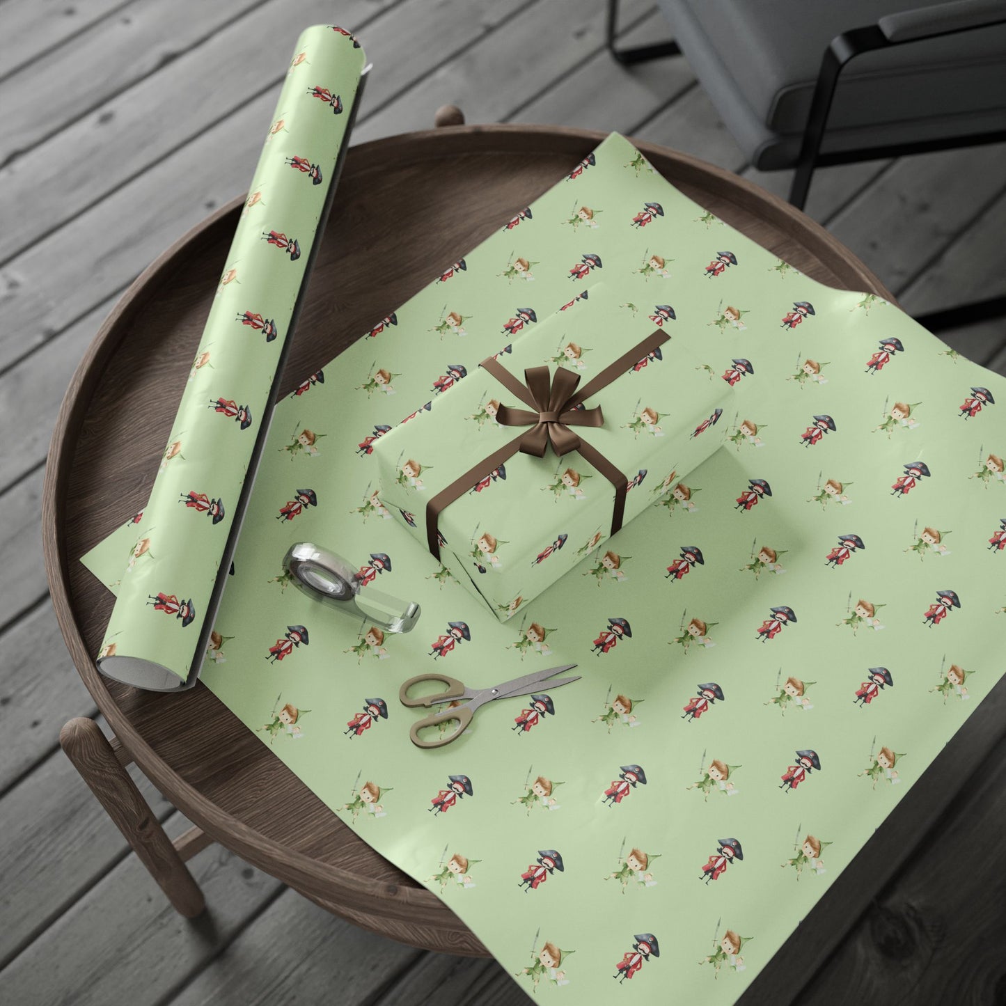 Peter Pan and Captin Hook Gift Wrap
