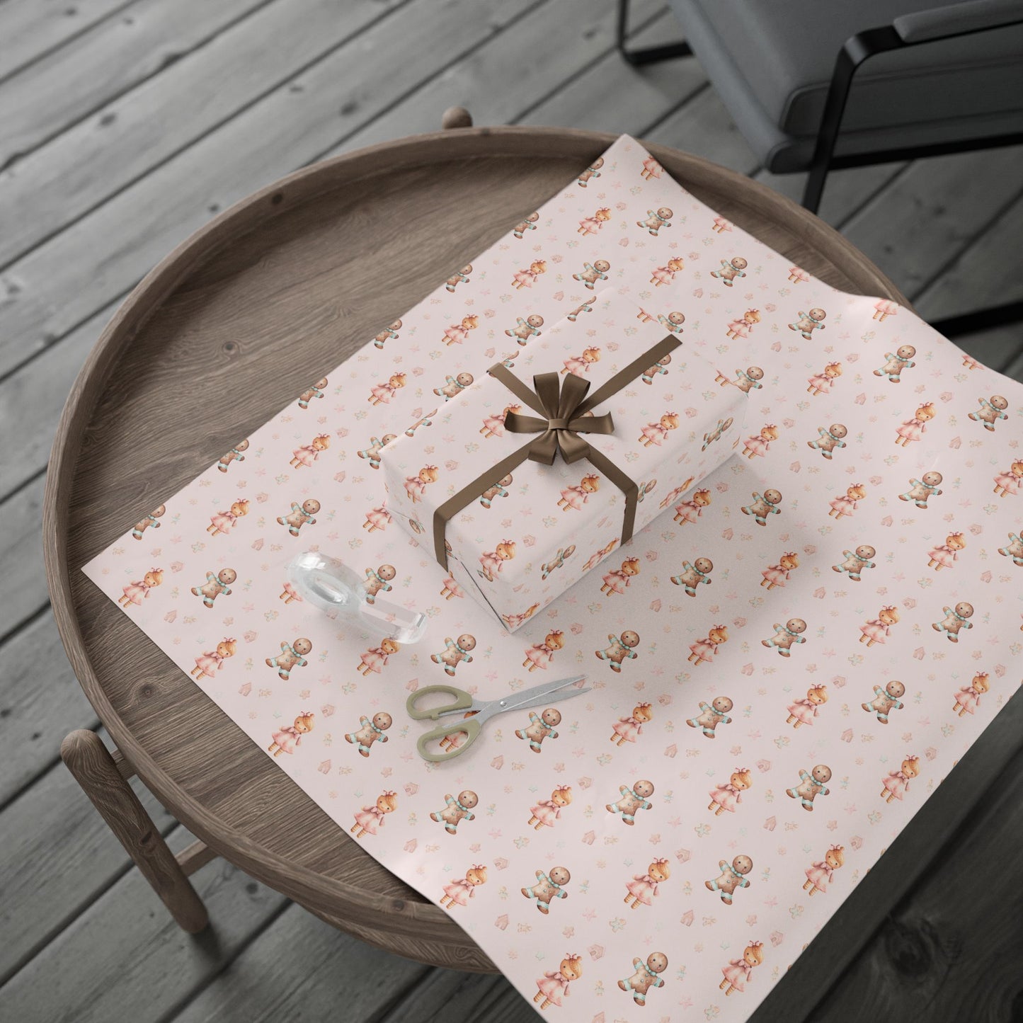 Sugar & Spice Parade – Gingerbread Girl and Boy Wrapping Paper