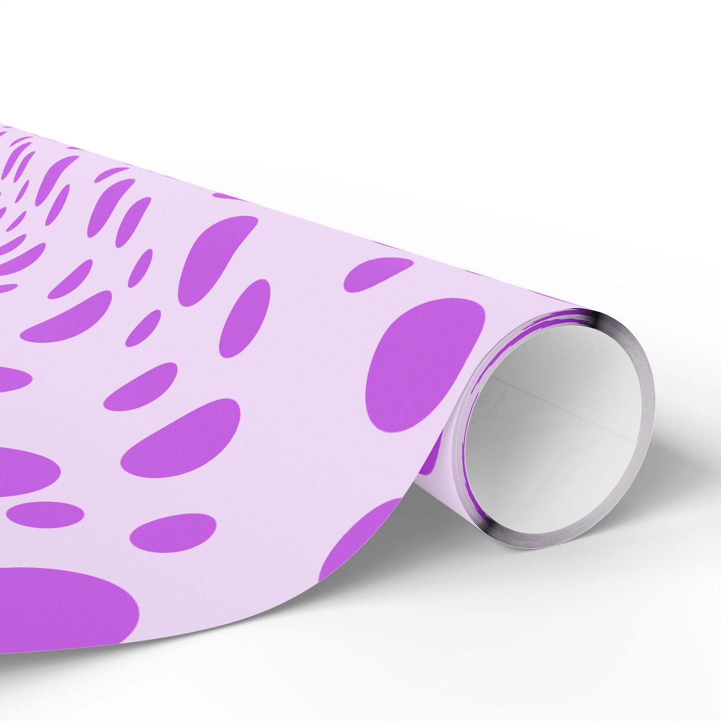 Playful Purple Polka Dot Wrapping Paper
