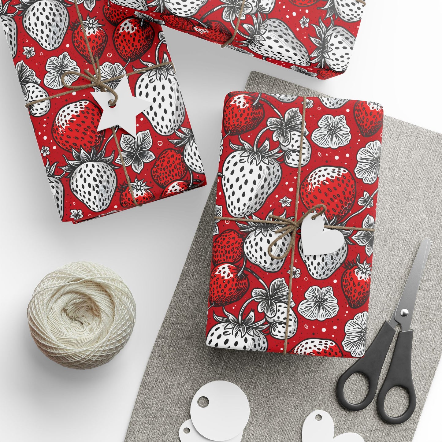 Berry Bold – Strawberry Pop Art Wrapping Paper
