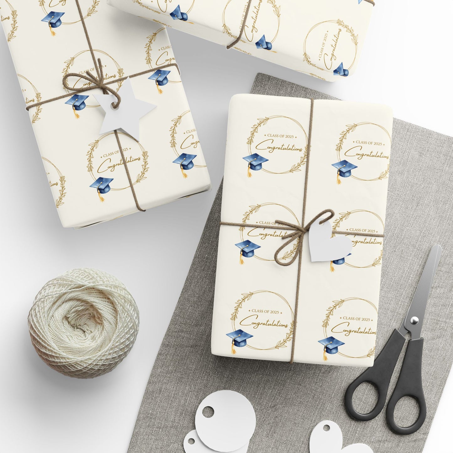 Elegant Class of 2025 Graduation Gift Wrapping