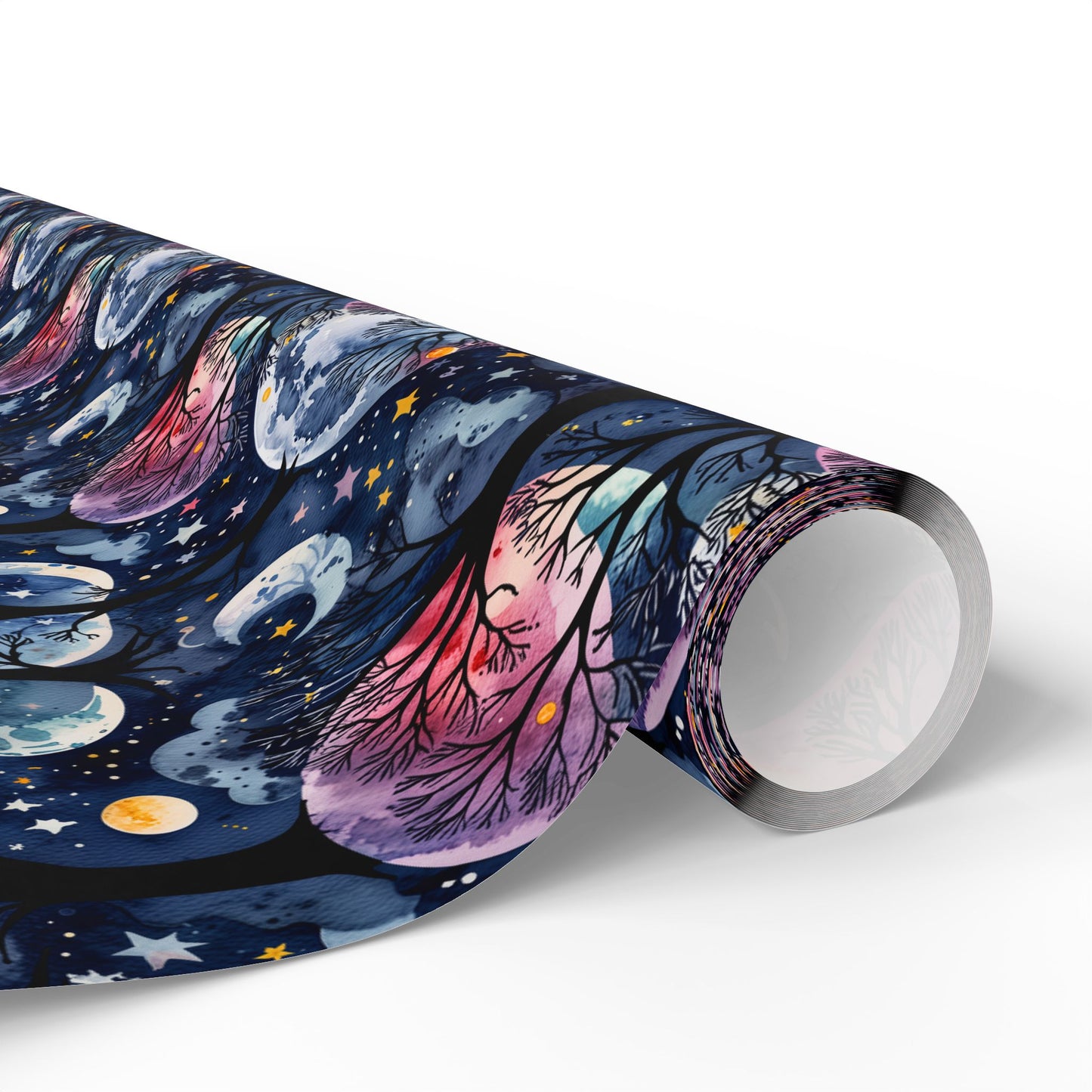 Starry Whimsy – Watercolor Galaxy Wrapping Paper