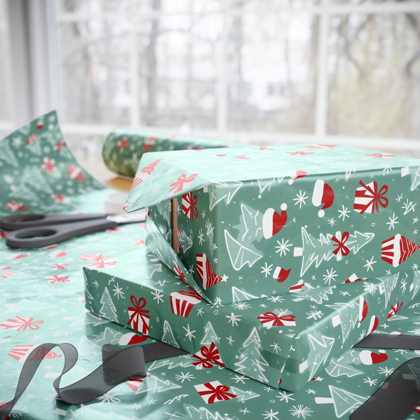 Jolly Sketchmas – Whimsical Winter Wrapping Paper