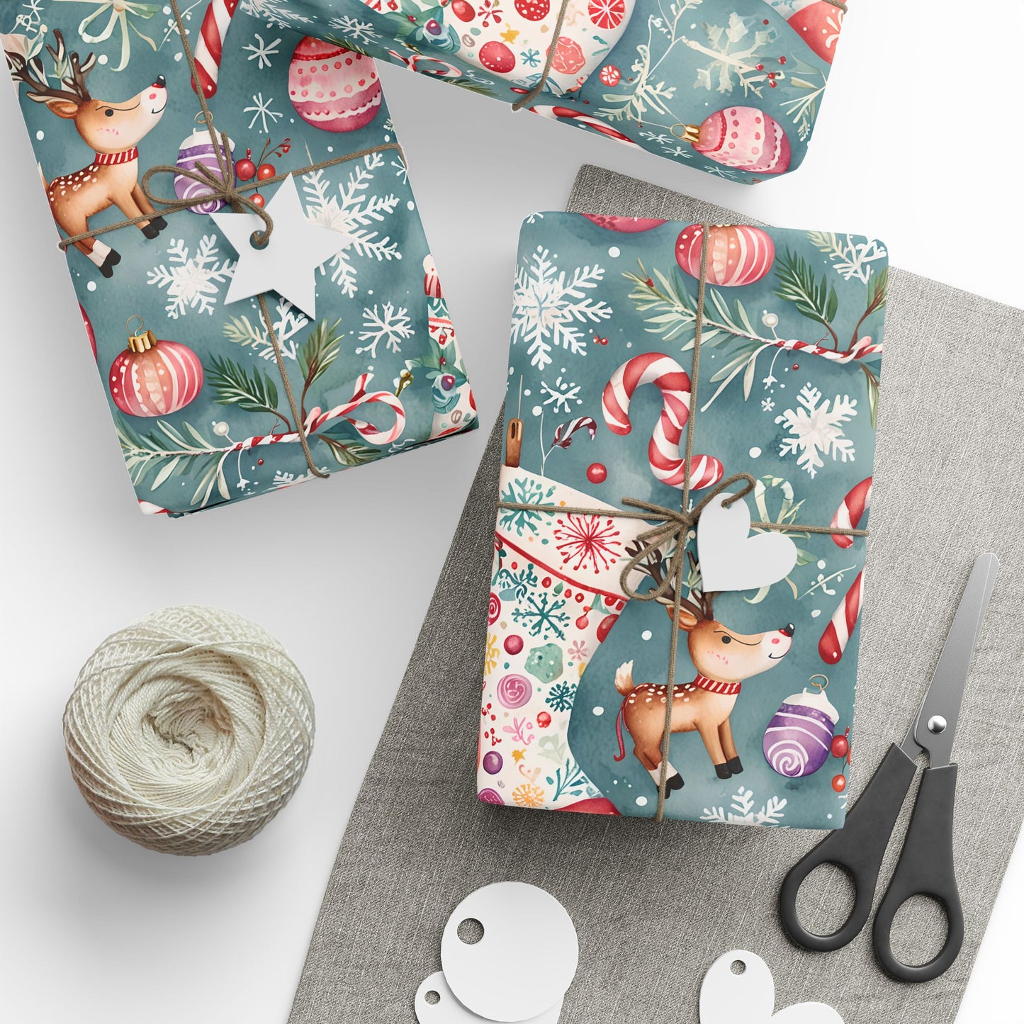 Stocking Situation – Sweet & Snuggly Christmas Wrapping Paper