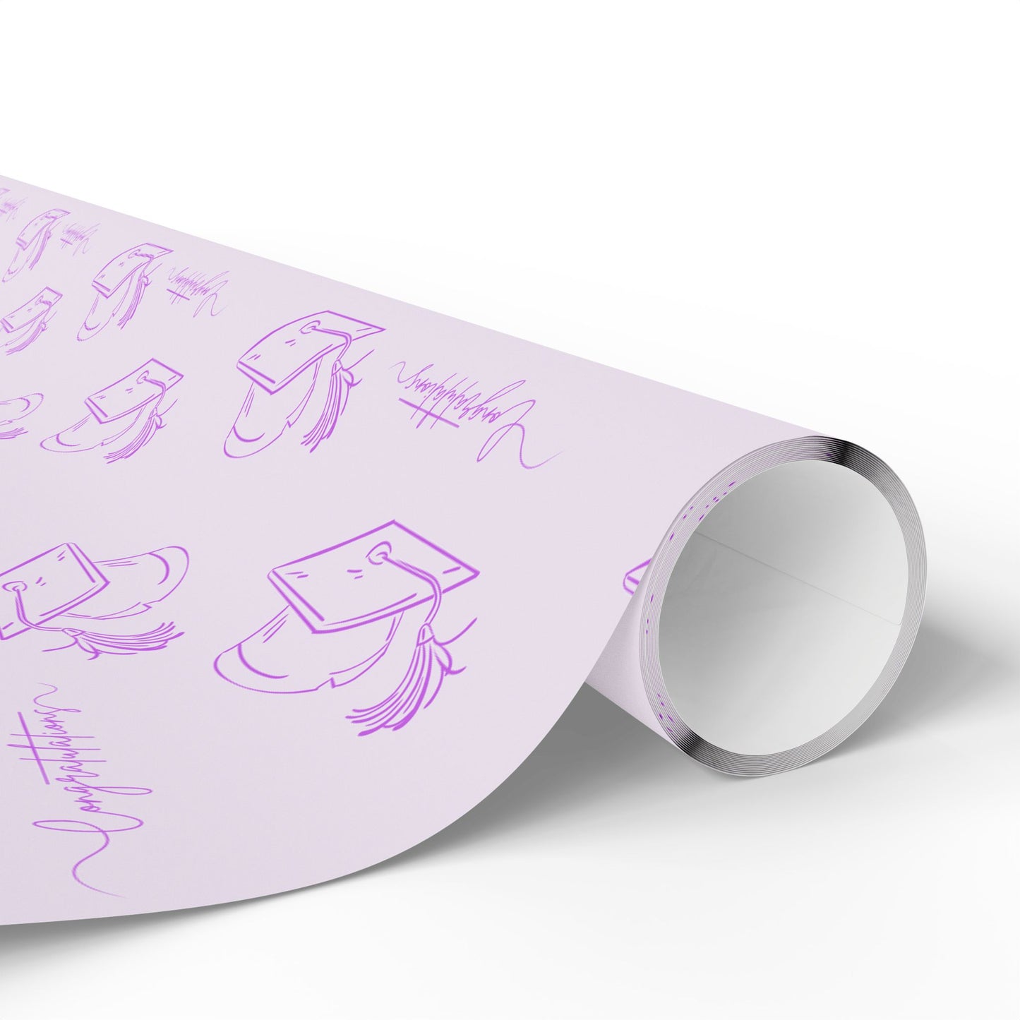 Purple Congratulations Wrapping Papers for Graduates