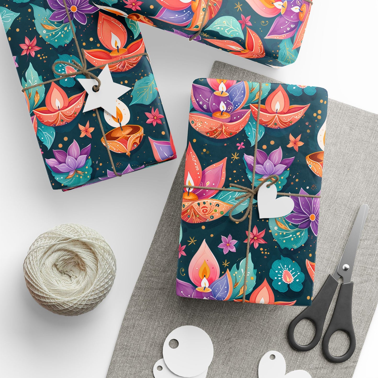 Diwali Aqua Festival Wrapping Papers