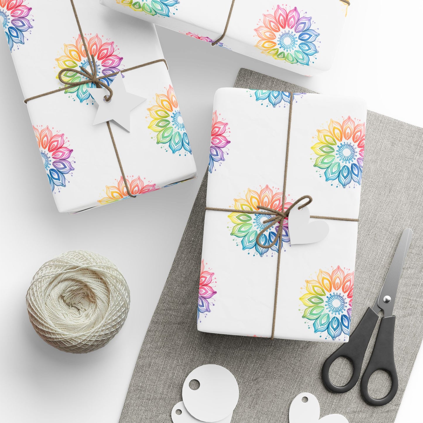 Vibrant Rainbow Gift Wrap