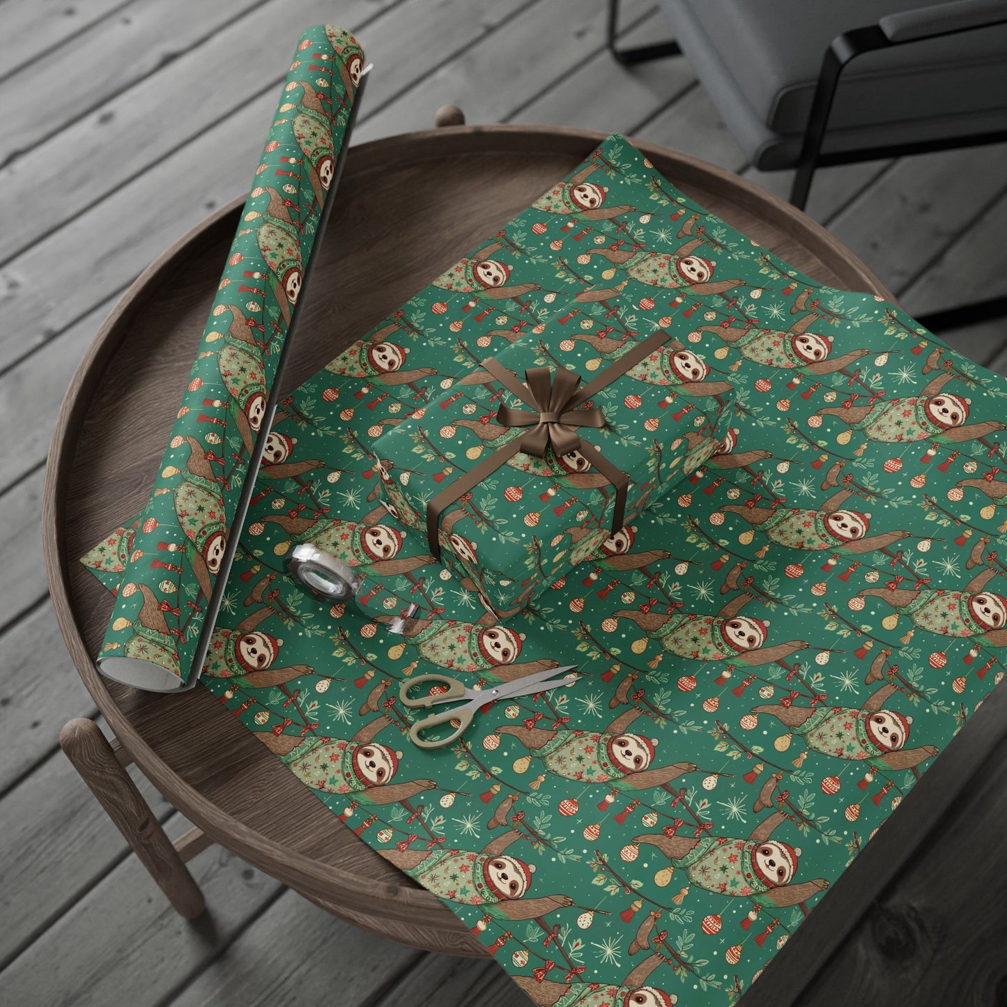 Slow Jingle, Big Mingle – Slothmas Wrapping Paper