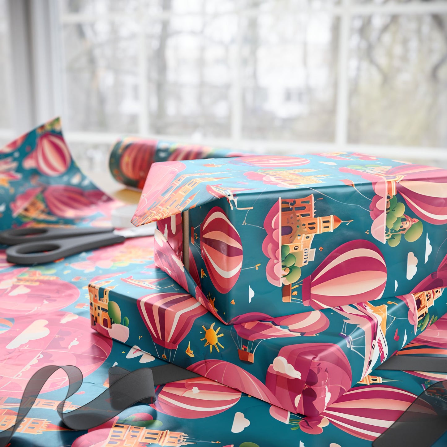 Travel Cityscape Gift Wrapping Paper