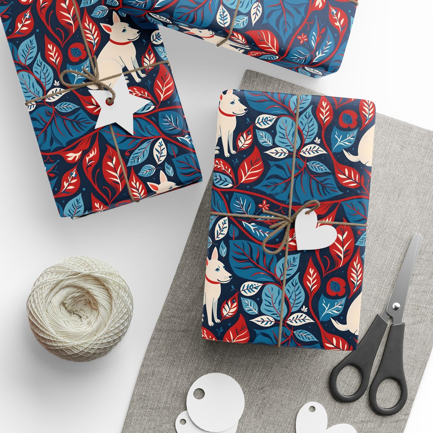 Botanic Pup Parade Wrapping Paper