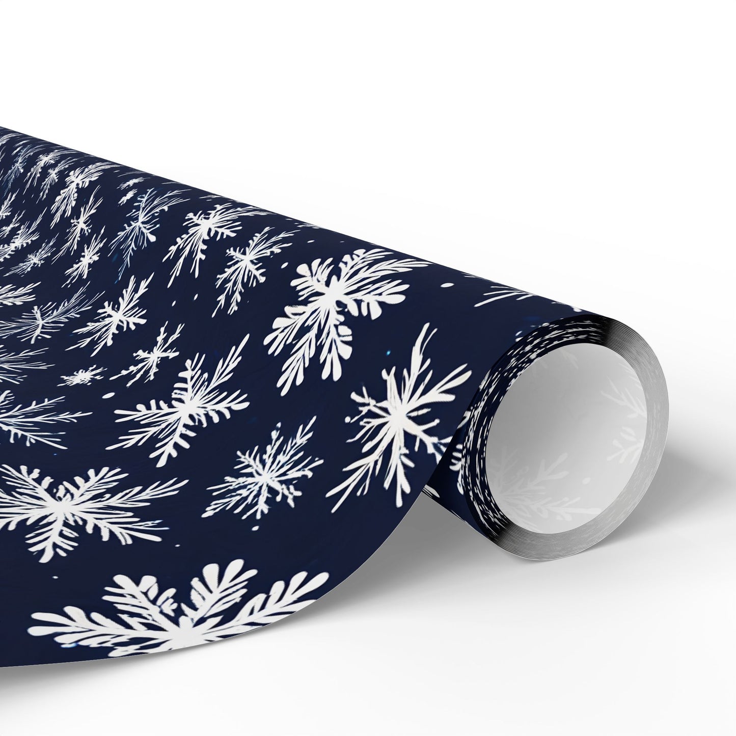 Let It Glow – Midnight Snowflake Wrapping Paper