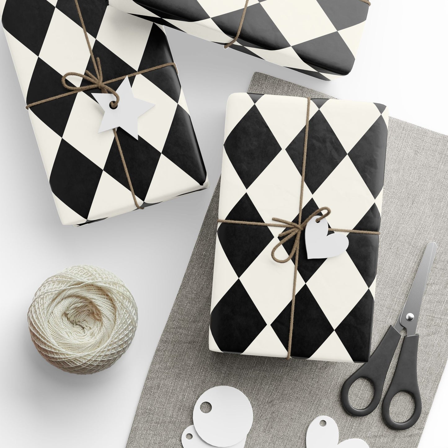 Black & White Diamond Gift Wrap