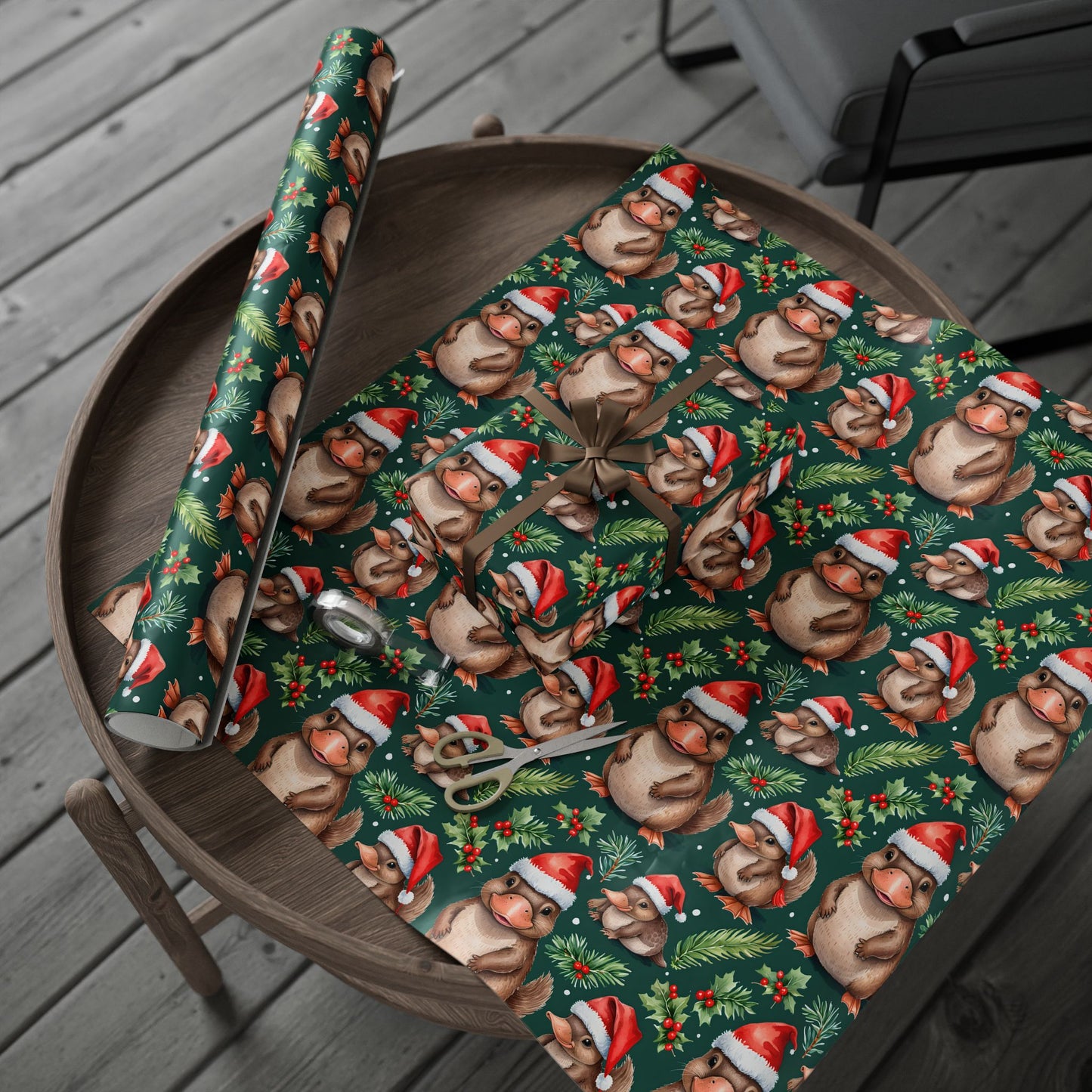 Platypus Parade – Aussie Christmas Wrapping Paper