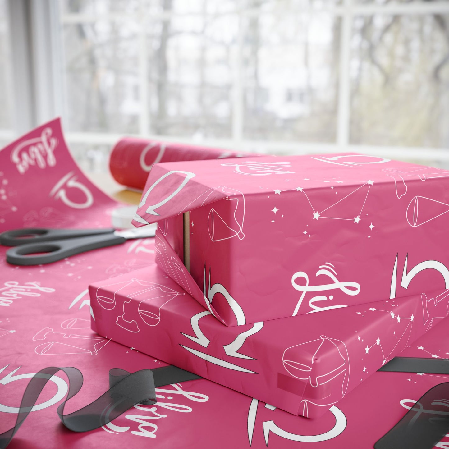 Fair & Flawless – Libra Zodiac Wrapping Paper