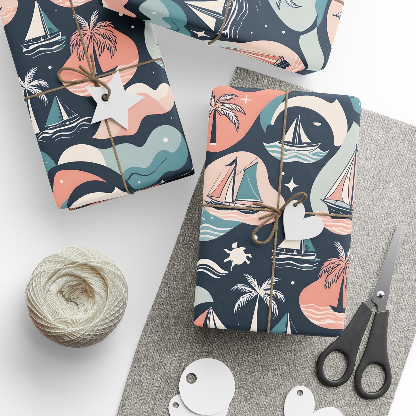 Pastel Beachy Wrapping Papers
