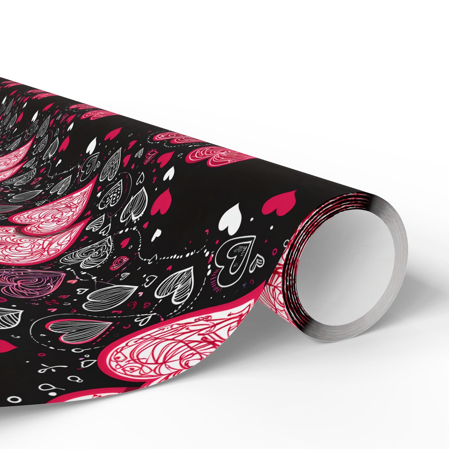 Romantic Hearts Wrapping Paper