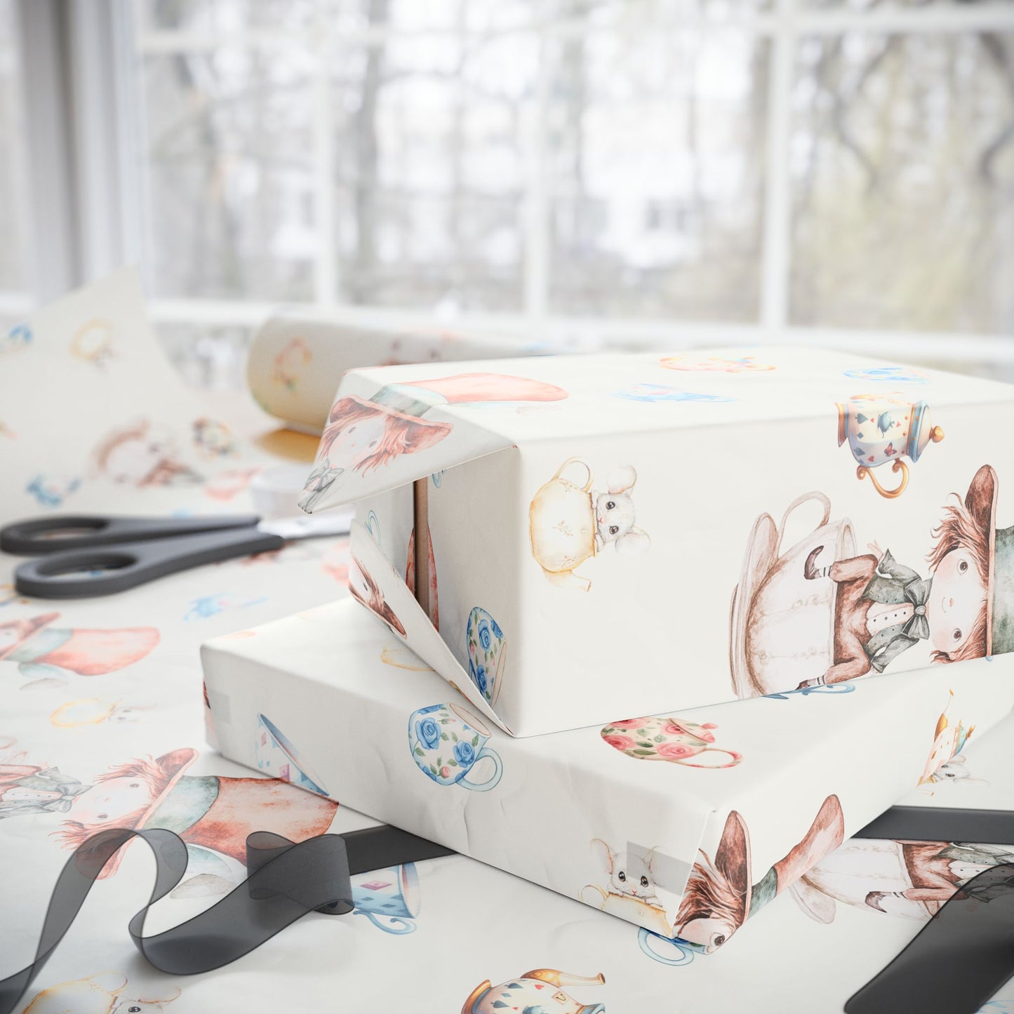 Mad Hatter Wrapping Paper for Any Occasion