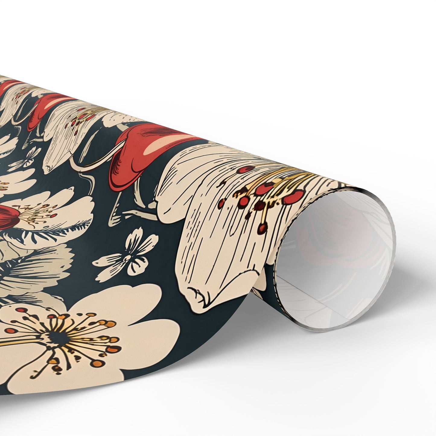 Vintage Cherry and Cherry Blossom Wrapping Papers