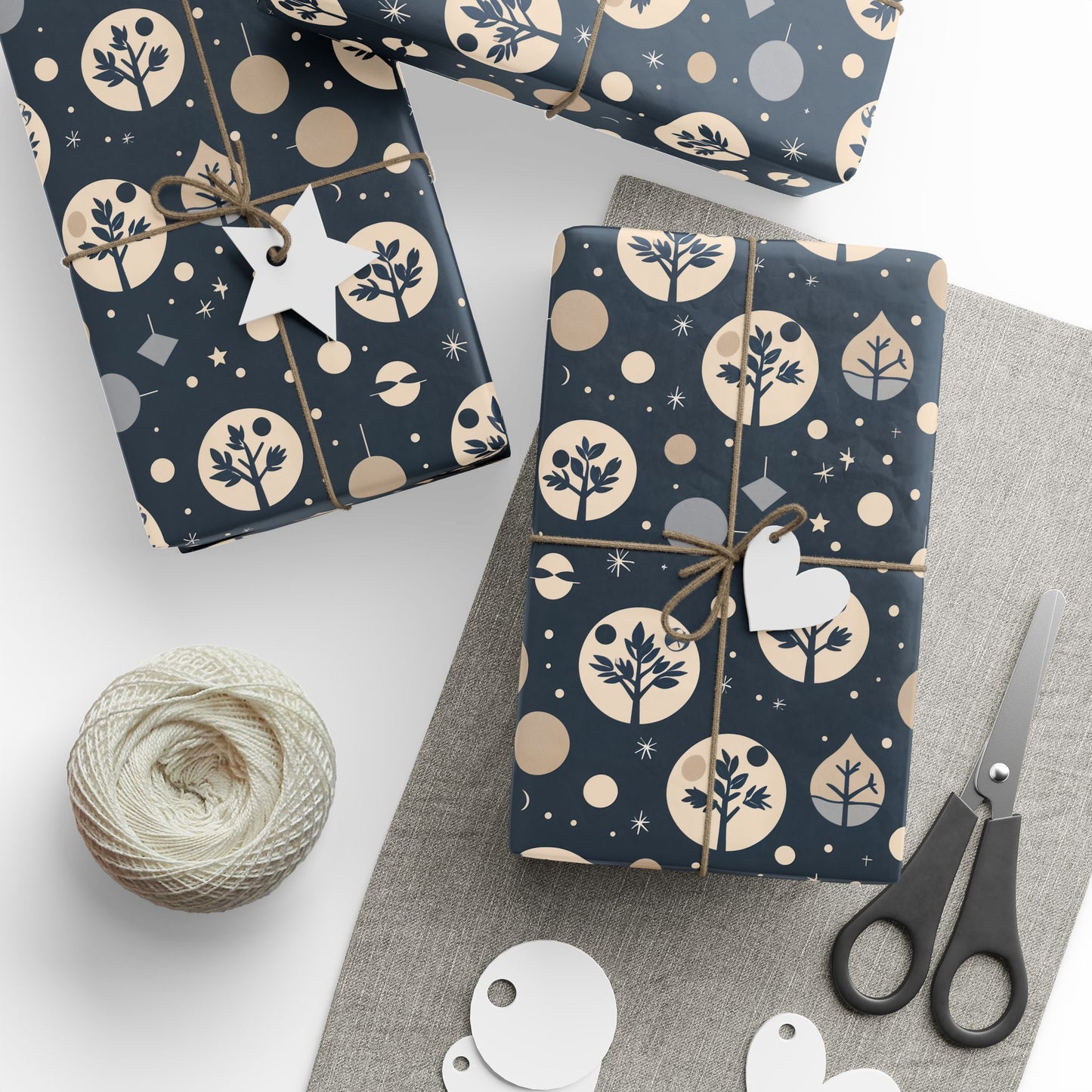 Stellar Stillness – Modern Holiday Wrapping Paper