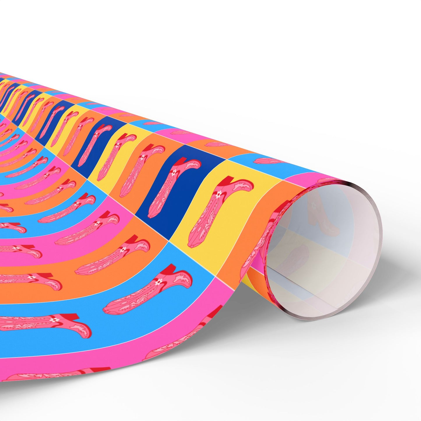 Fun and Colorful Boot Wrapping Paper