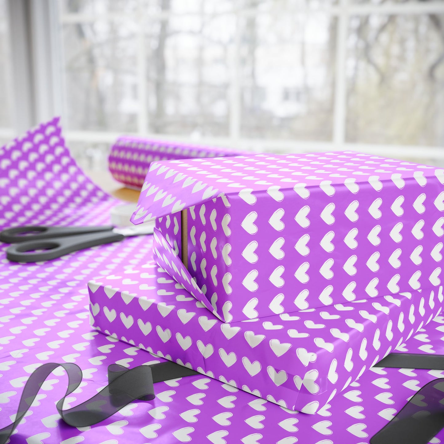 Purple Heart Wrapping Paper