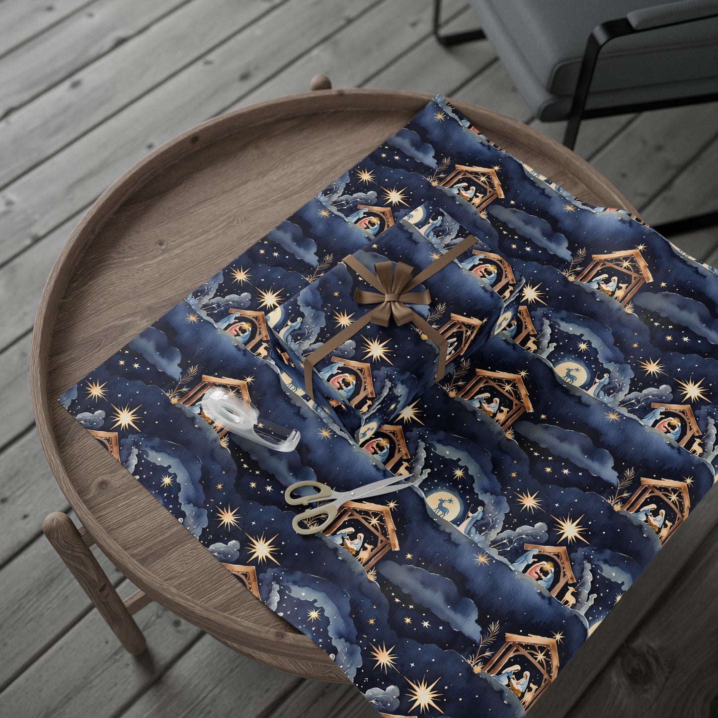 O Holy Night – Nativity Scene Wrapping Paper