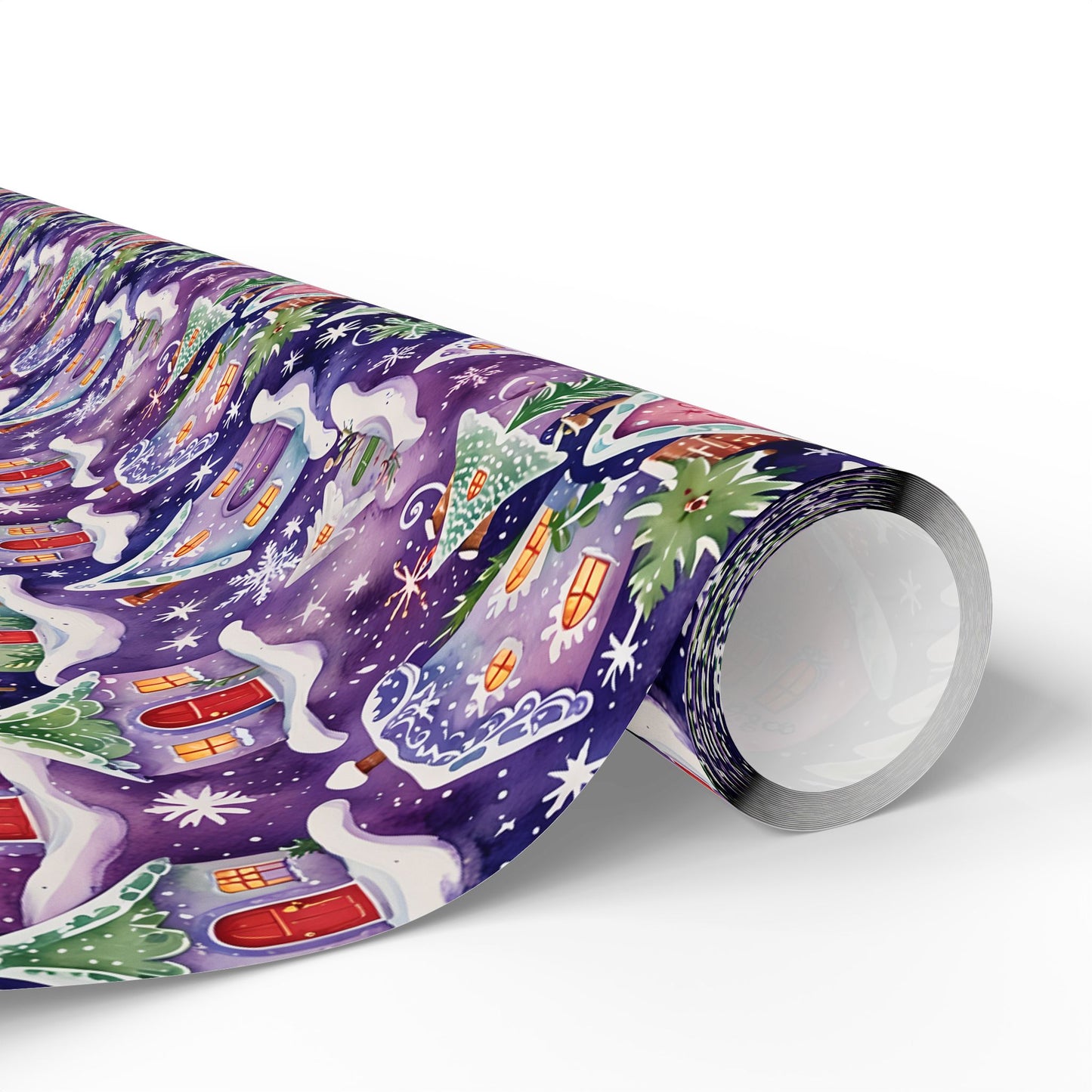 Merryville Magic – Enchanted Christmas Village Wrapping Paper