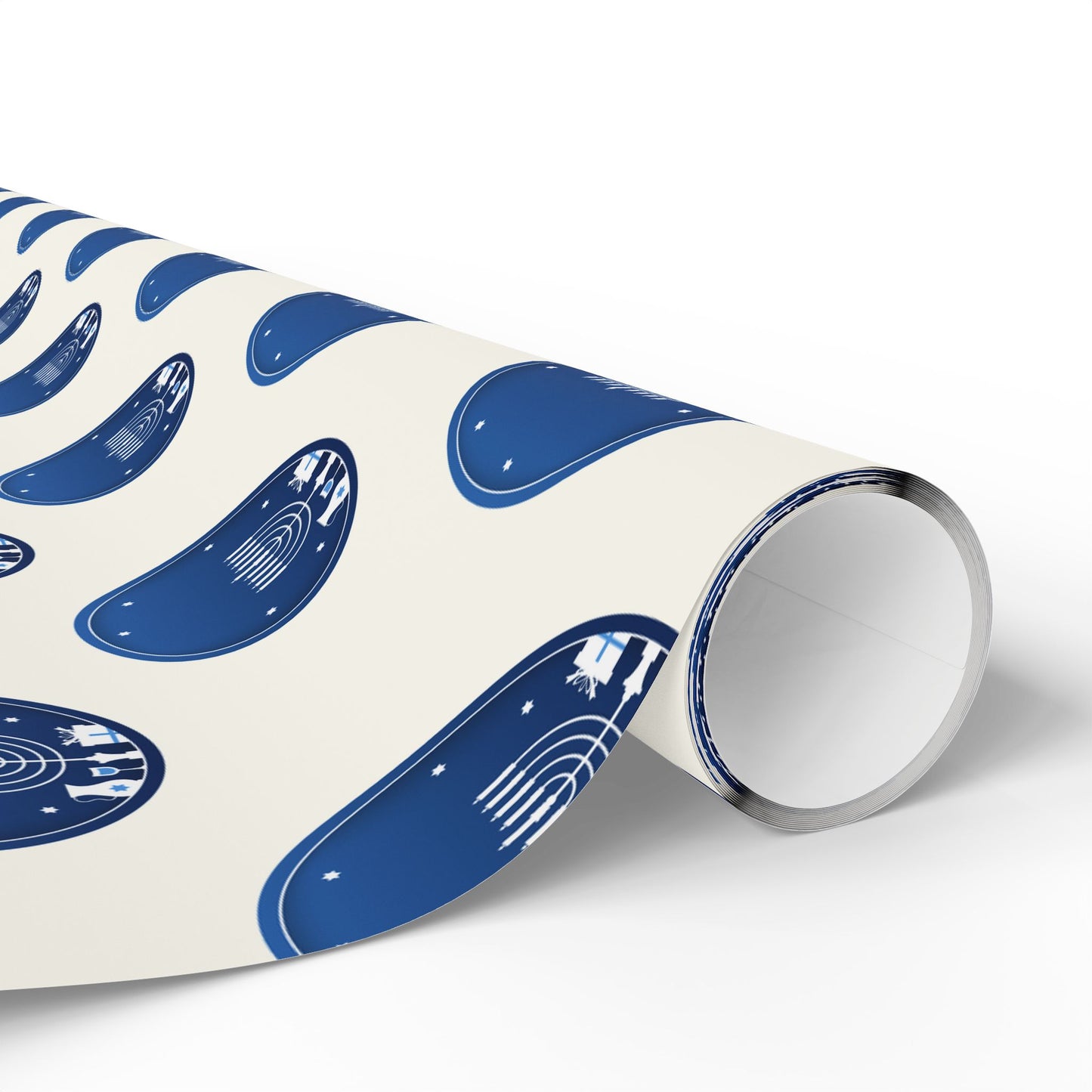 Hanukkah Blue and White Wrapping Papers