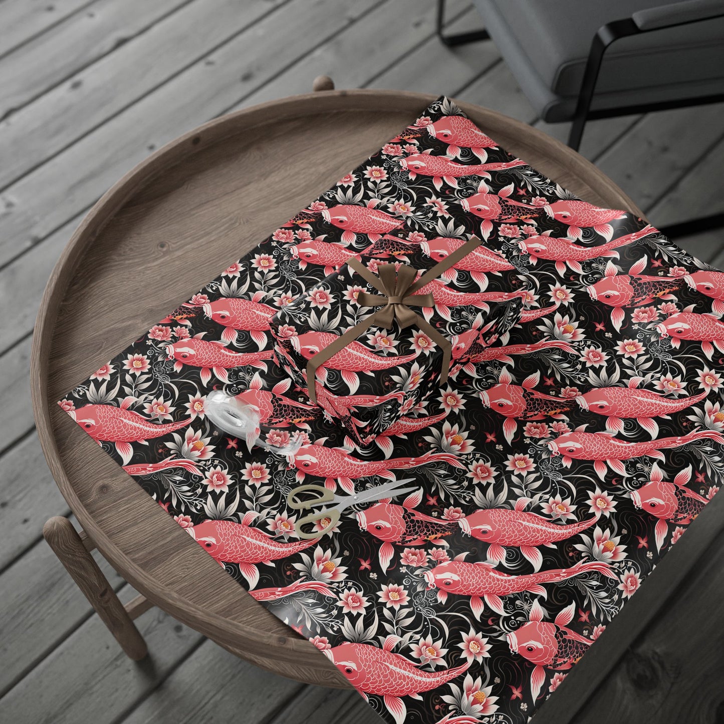 Koi Elegance – Graceful Gift Wrap