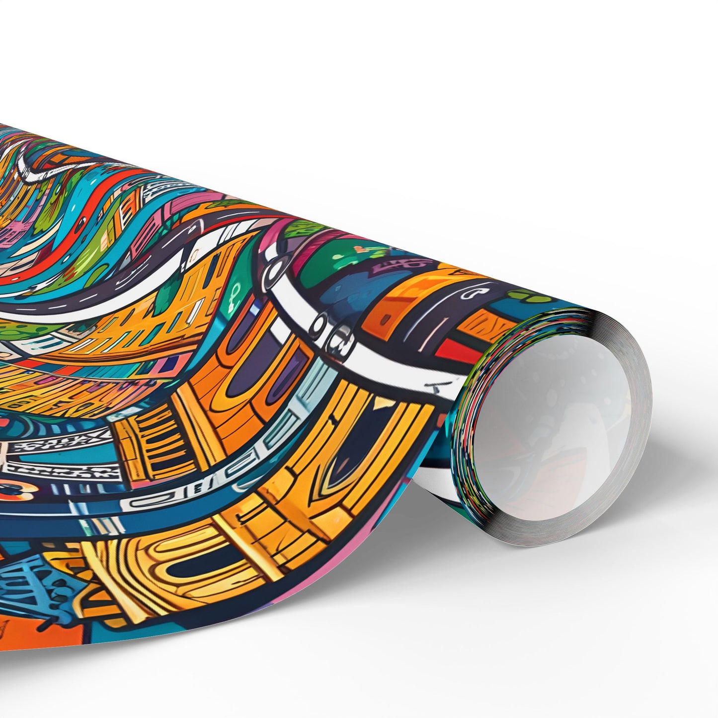 Colorful Paris Wrapping Paper - abstract