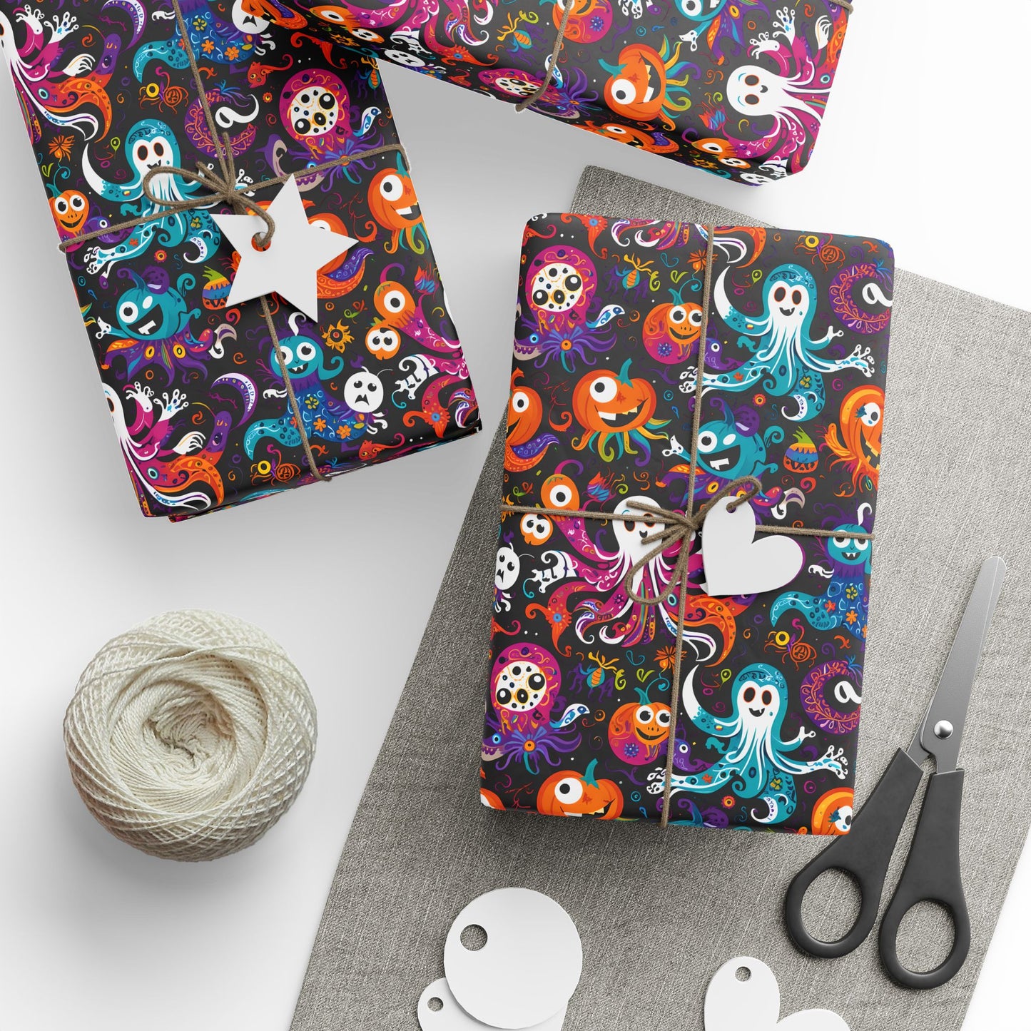 Vibrant Halloween Wrapping Paper
