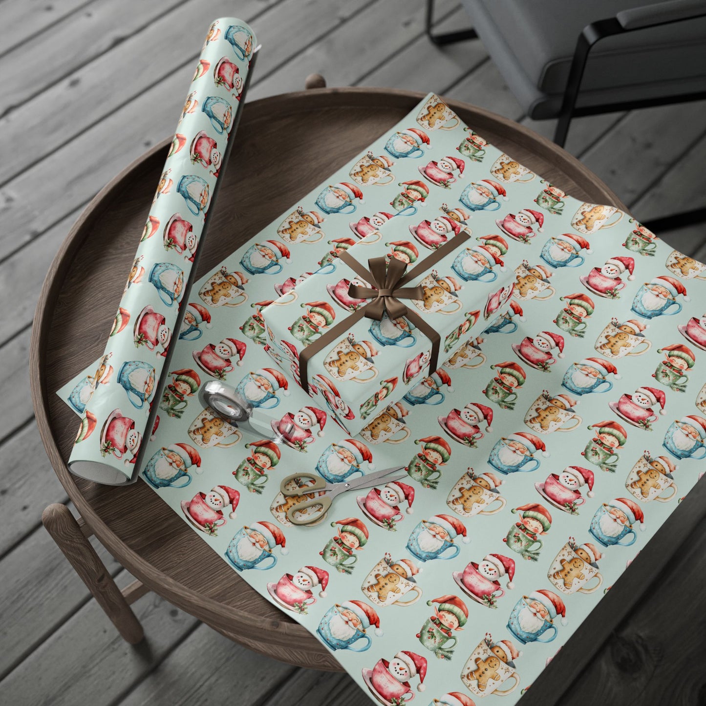 Cup of Cheer – Cozy Christmas Cocoa Wrapping Paper