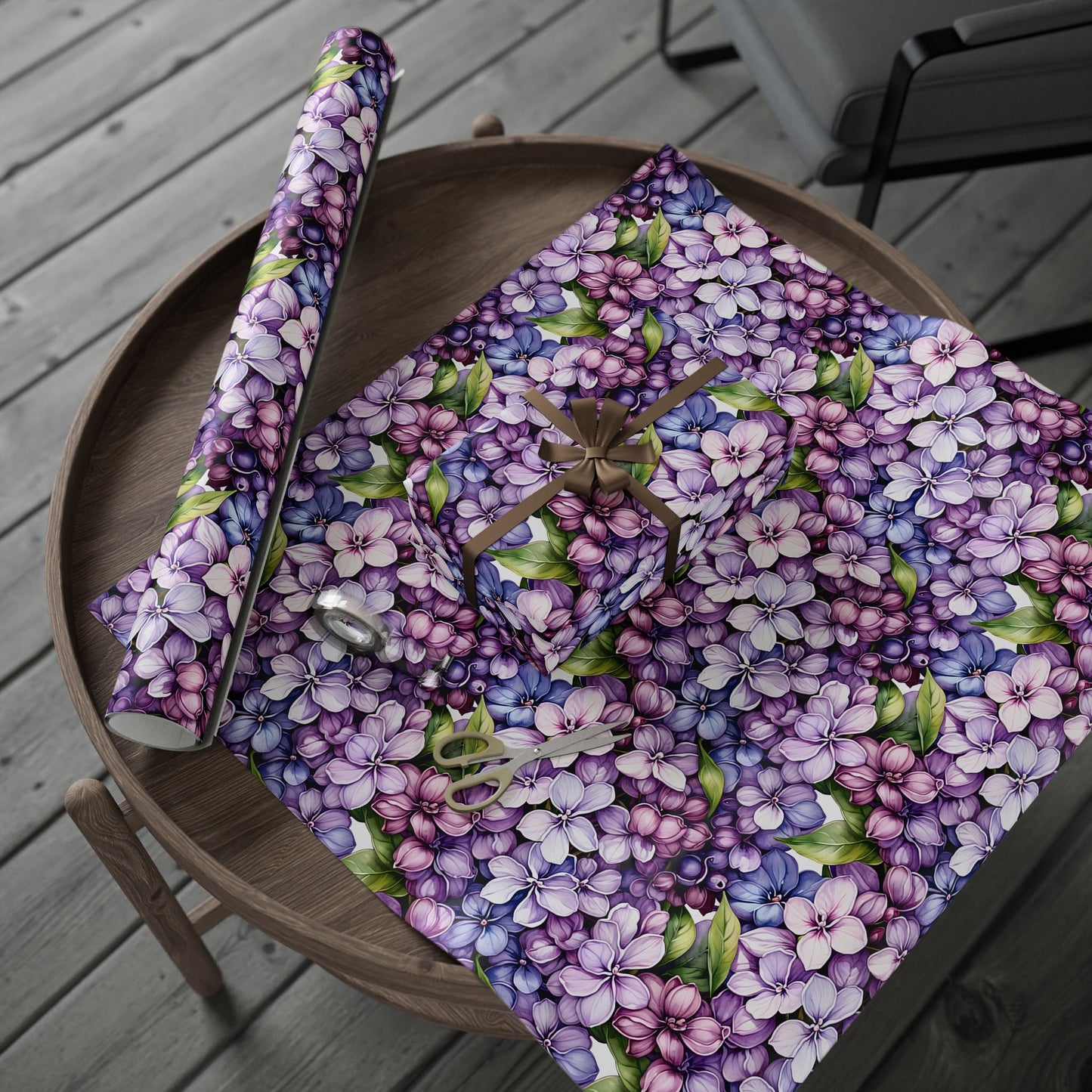 Botanical Lilac Wrapping Papers