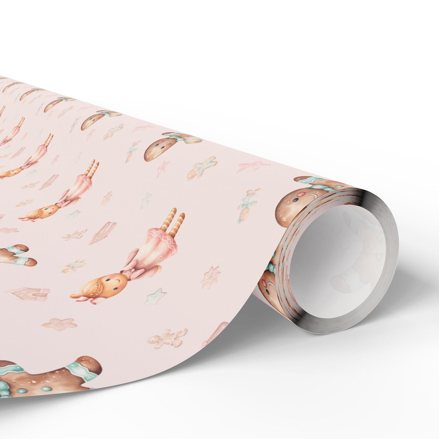 Sugar & Spice Parade – Gingerbread Girl and Boy Wrapping Paper