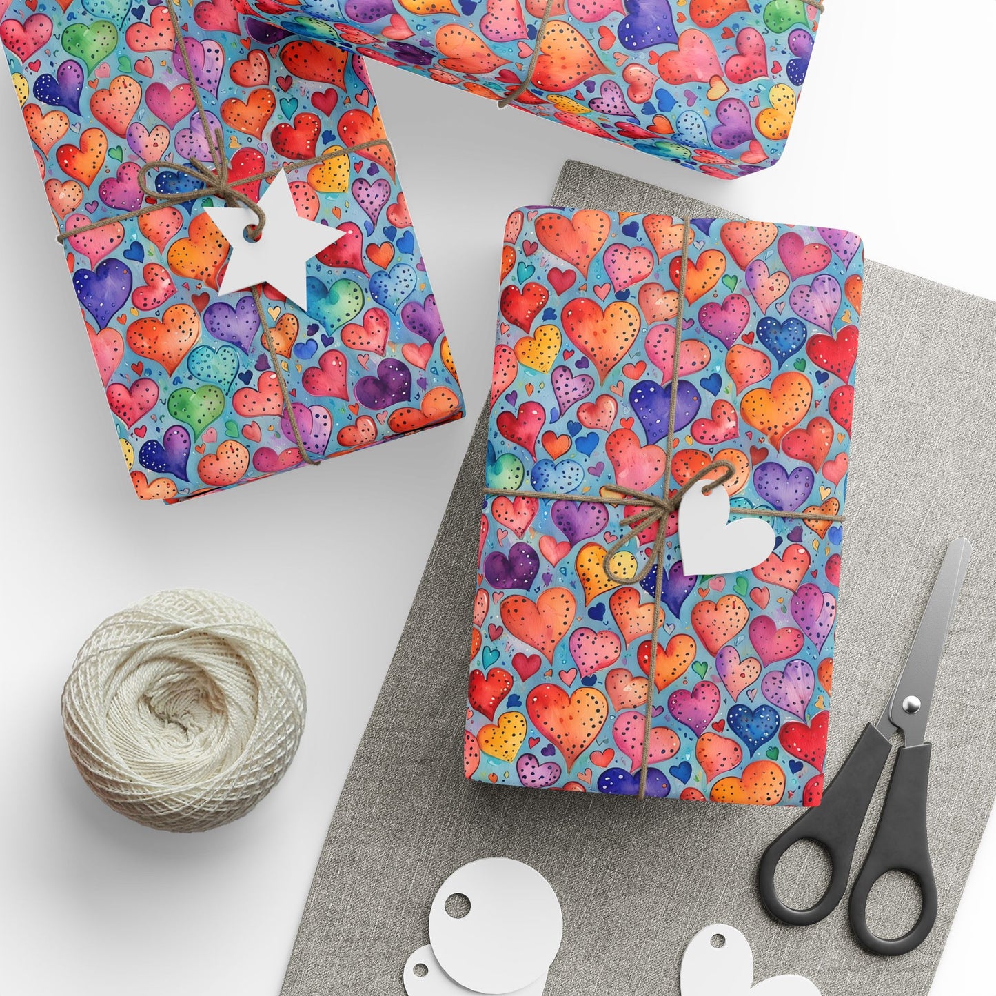 Vibrant Love Wrapping Paper - Colorful Gift Wrap