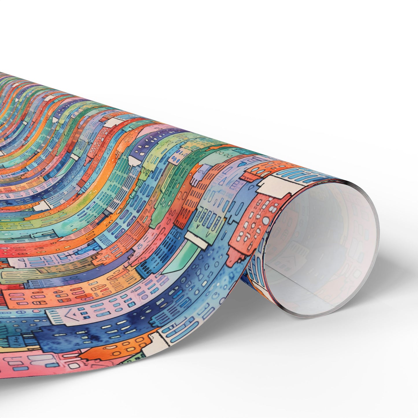 Abstract Cityscape Wrapping Papers