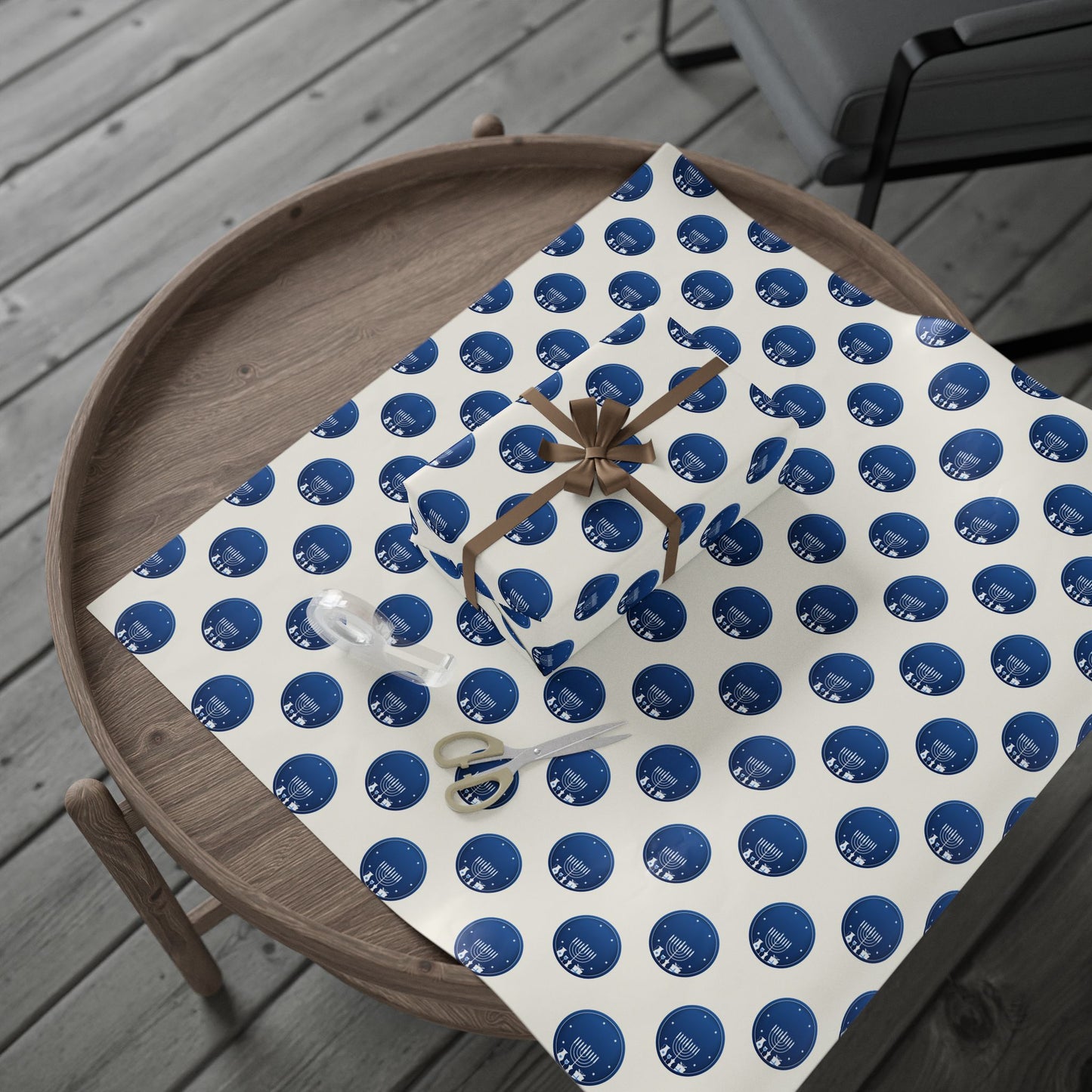 Hanukkah Blue and White Wrapping Papers