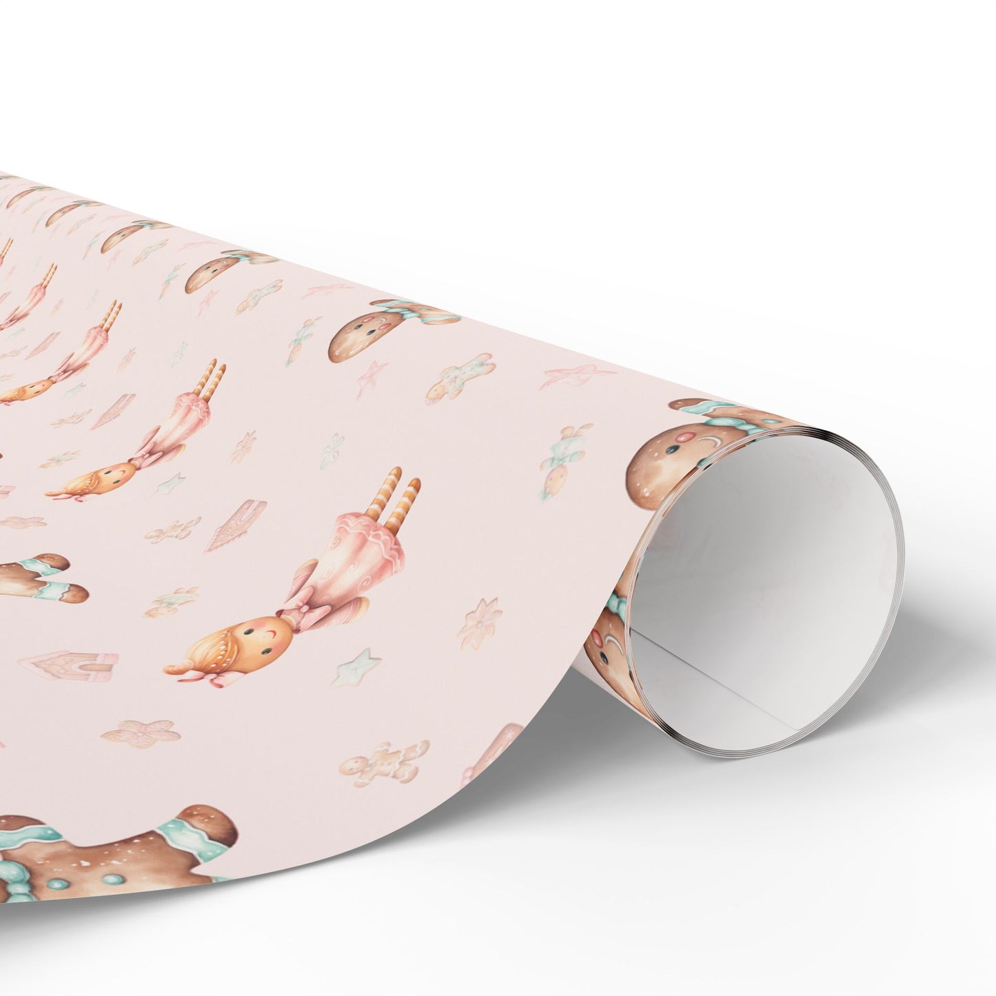 Sugar & Spice Parade – Gingerbread Girl and Boy Wrapping Paper