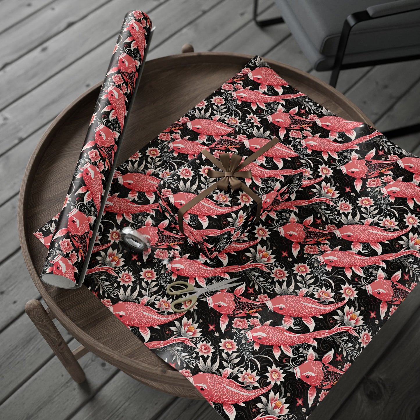 Koi Elegance – Graceful Gift Wrap