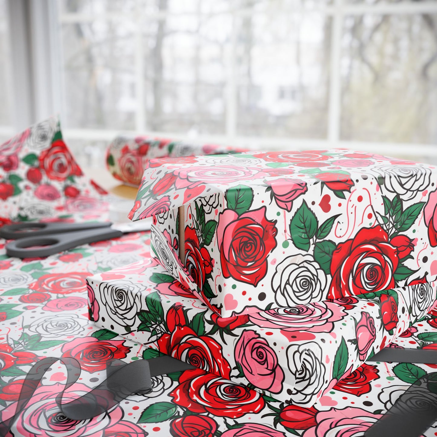 Romantic Floral Wrapping Paper