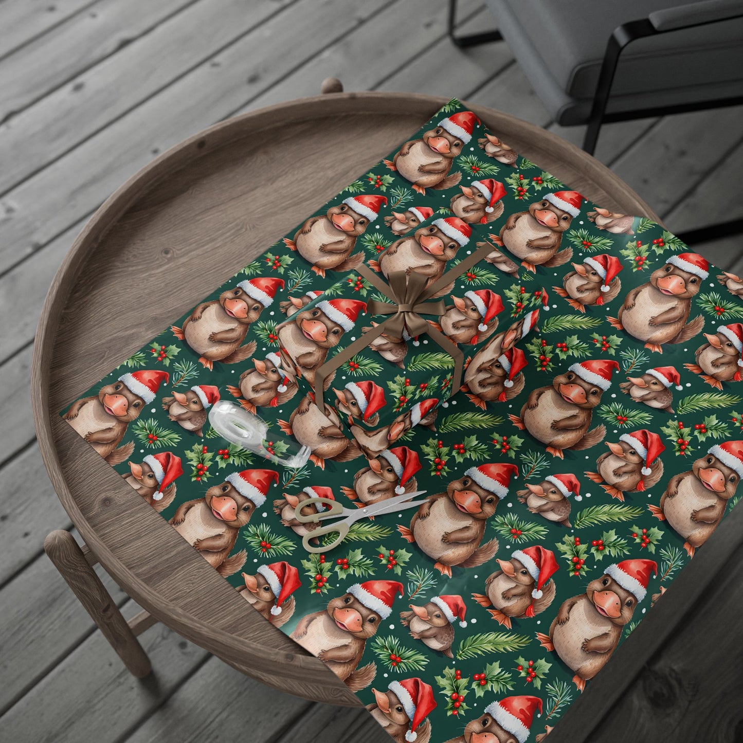 Platypus Parade – Aussie Christmas Wrapping Paper
