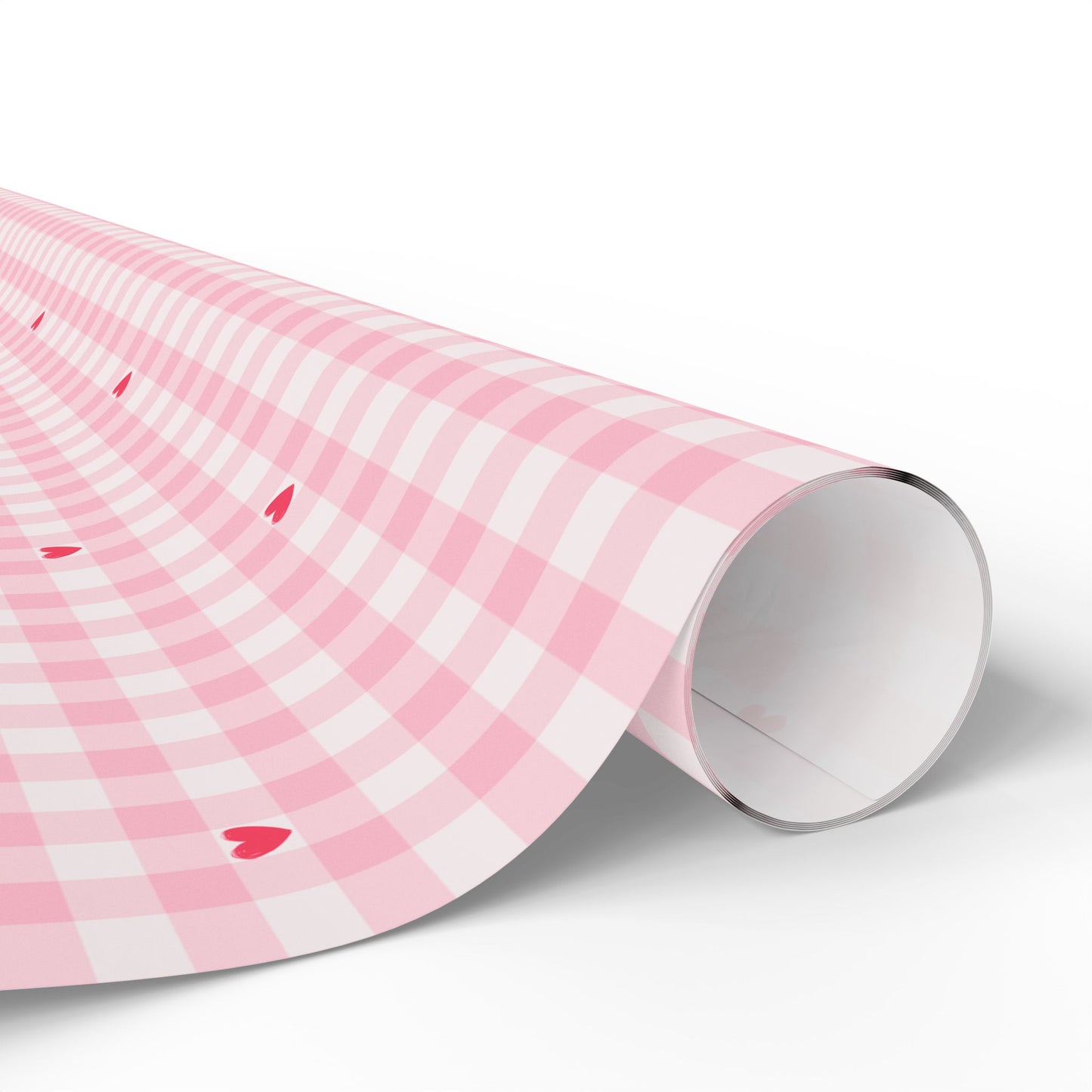 Pink Gingham Wrapping Paper