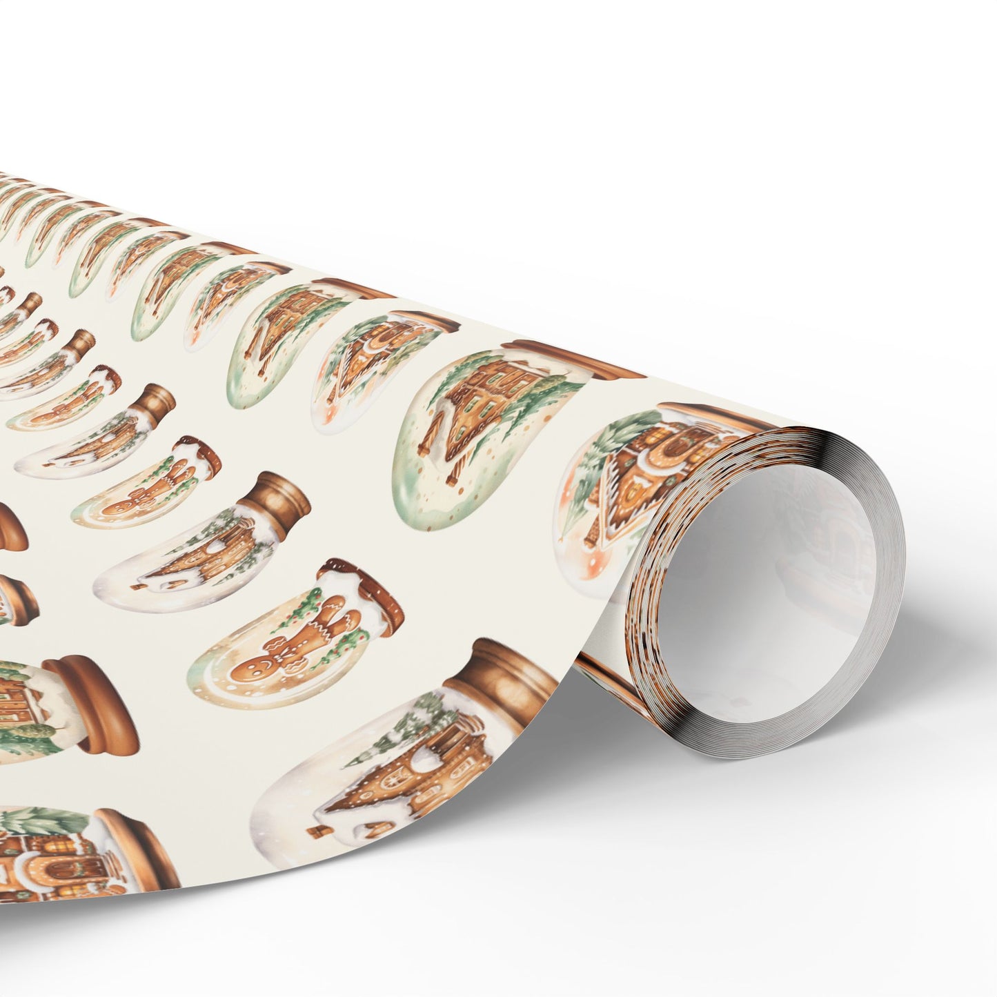 Shake It Off – Gingerbread Globe Glow Wrapping Paper