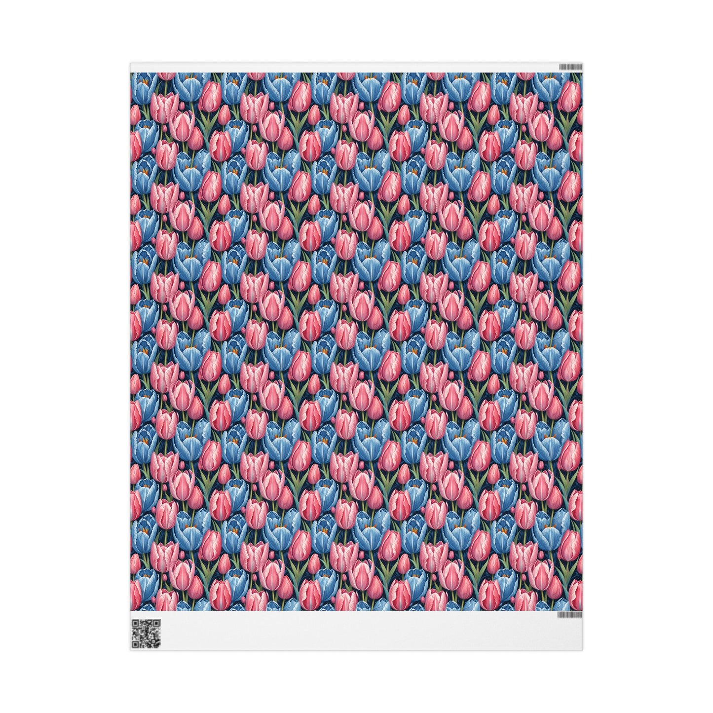Vibrant Tulip Floral Wrapping Paper