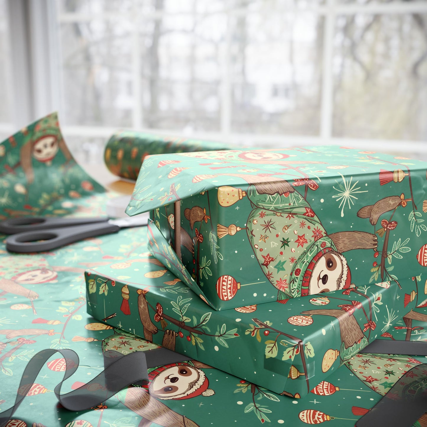 Slow Jingle, Big Mingle – Slothmas Wrapping Paper