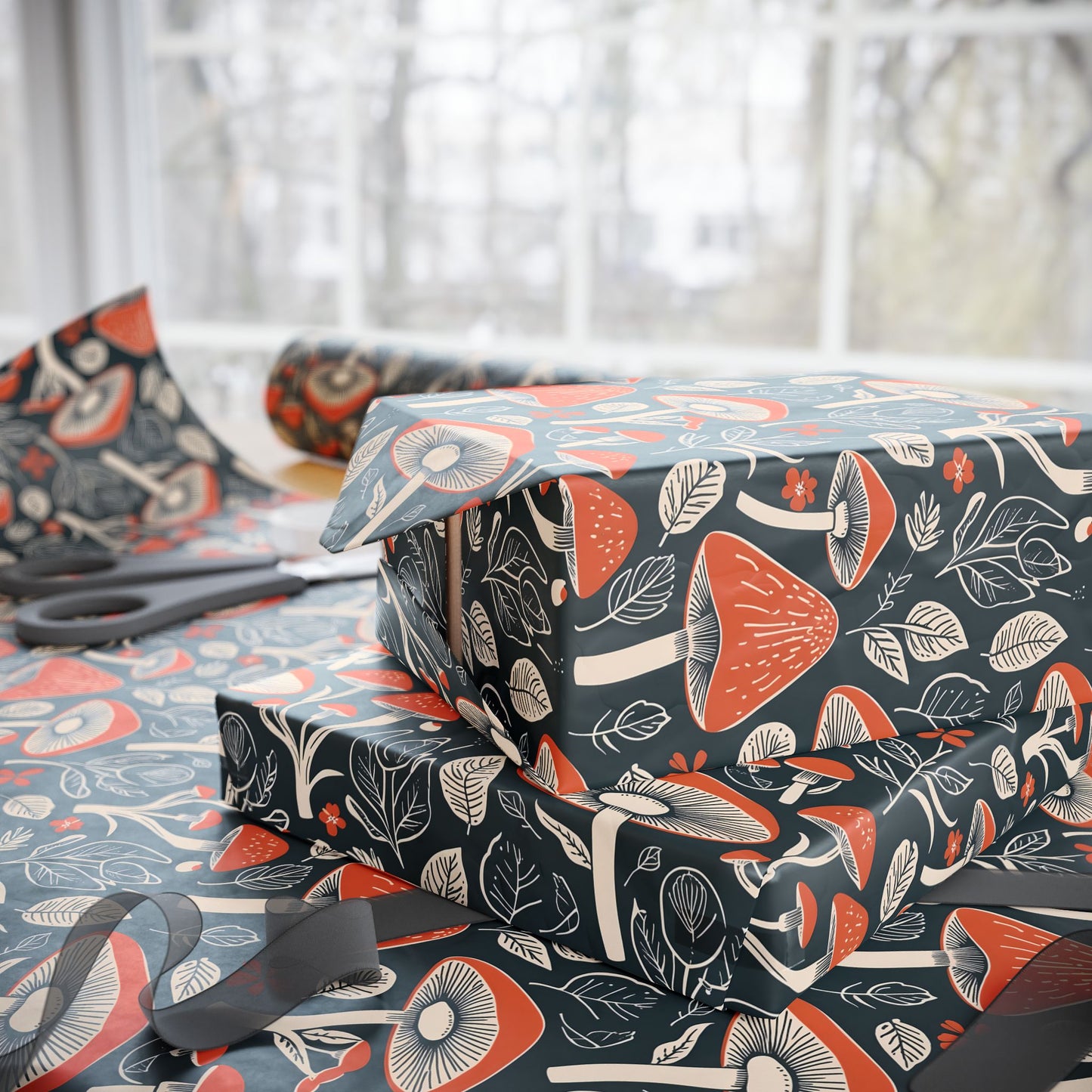 Retro - Inspired Mushroom Motif Design