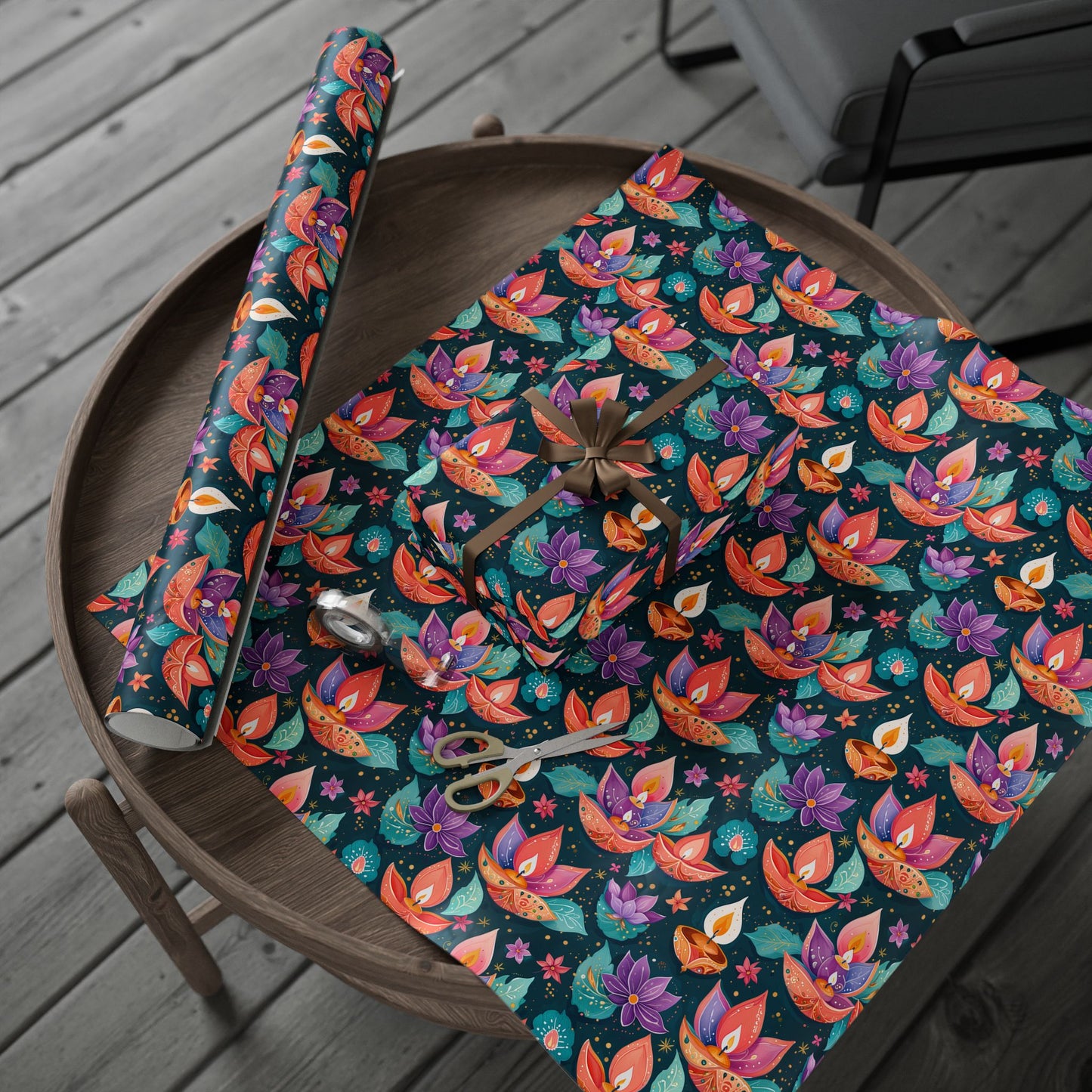 Diwali Aqua Festival Wrapping Papers