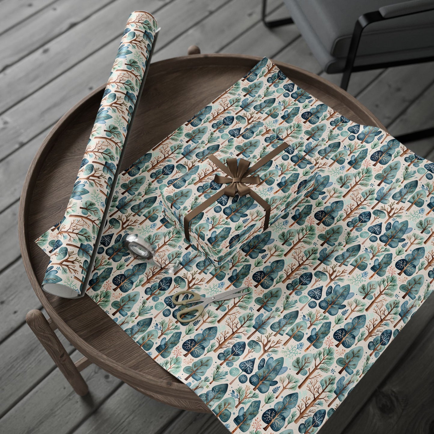 Abstract Tree Pattern Gift Wrap